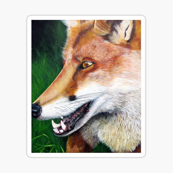 Item preview, Reynard the fox with blood on his lip. designed and sold by janesg.
