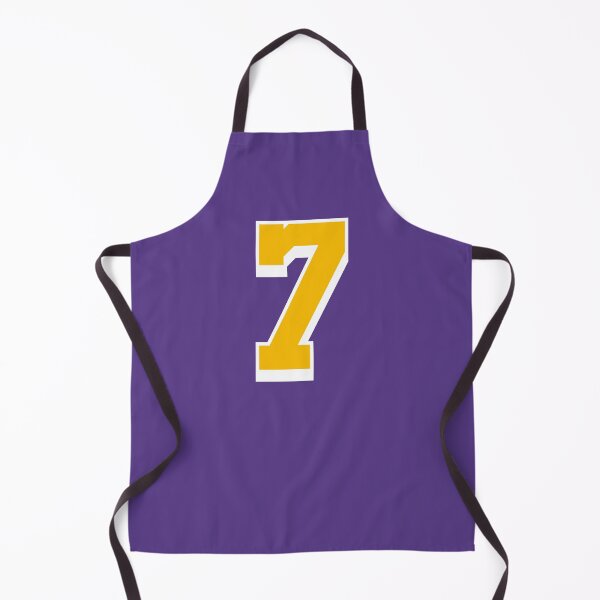 Item preview, 7 Yellow Number Seven Purple Basketball Jersey designed and sold by elhefe.