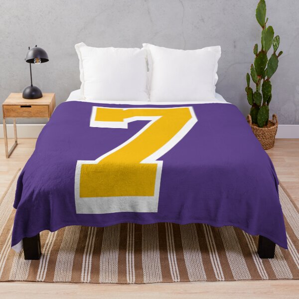 Item preview, 7 Yellow Number Seven Purple Basketball Jersey designed and sold by elhefe.