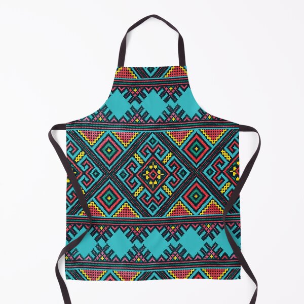 Item preview, Bright boho pattern, Bohemian teal kilim geometrical pattern designed and sold by patternme.