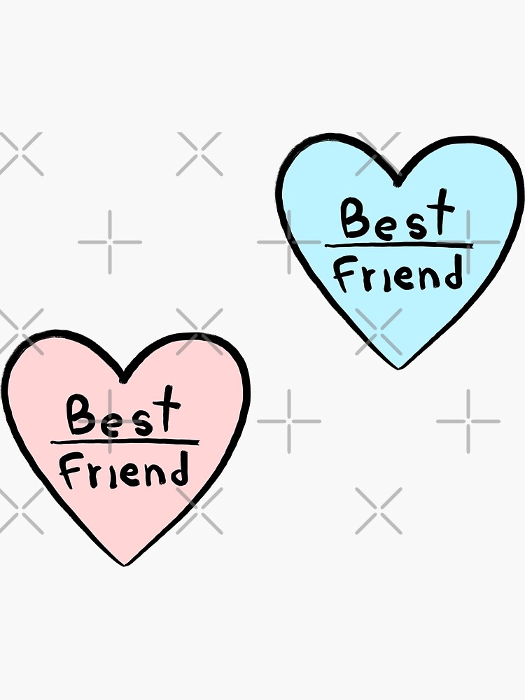 Best Friends Heart Sticker – Card Wear