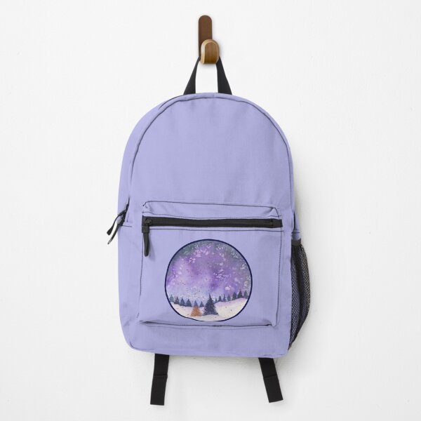 Item preview, Snowy Winter Scene Purple designed and sold by Sershni.