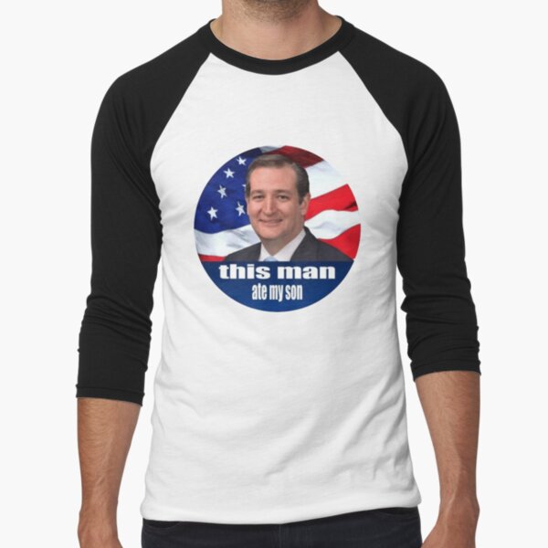 Ted Cruz is a monster 2016 Baseball ¾ Sleeve T-Shirt