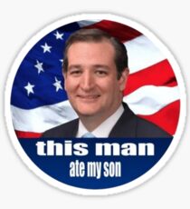 Ted Cruz is a monster 2016 Sticker