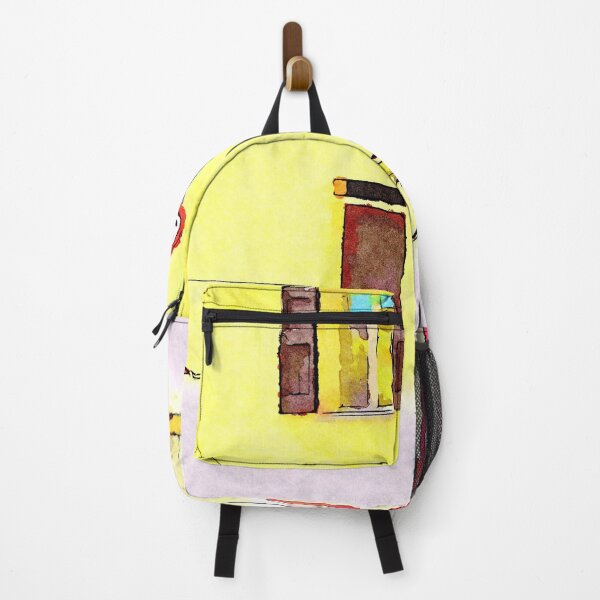 Item preview, Fognano: yellow building with bicycle designed and sold by Giuseppe Cocco.