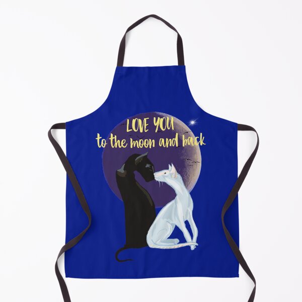 Item preview, Love you to the moon and back quote. Oriental cats couple. Valentines day cat lover gift designed and sold by orangerinka.
