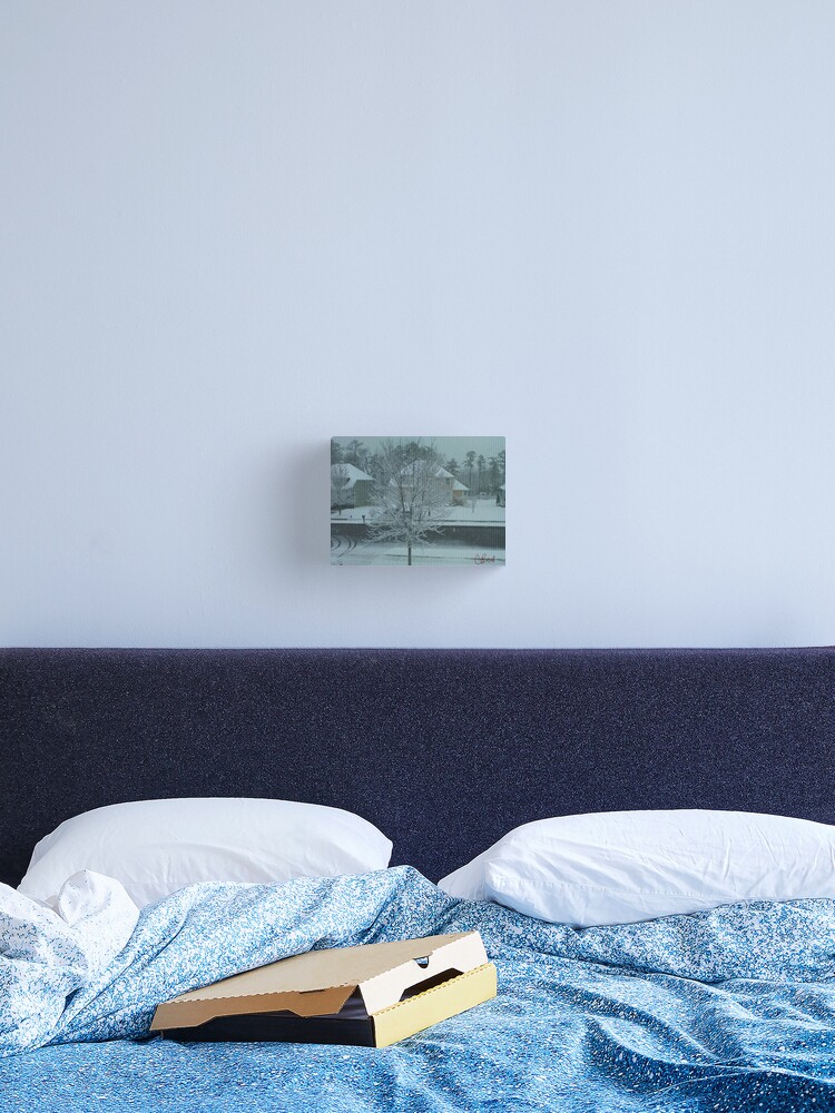 Thumbnail 2 of 3, Canvas Print, Snow Tree designed and sold by storecee.