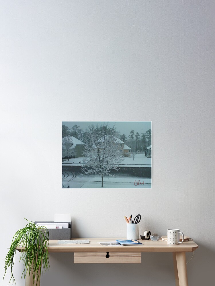 Thumbnail 2 of 3, Poster, Snow Tree designed and sold by storecee.