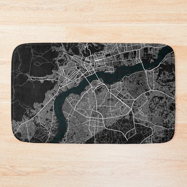 Item preview, Bamako City Map of Mali - Dark designed and sold by deMAP.