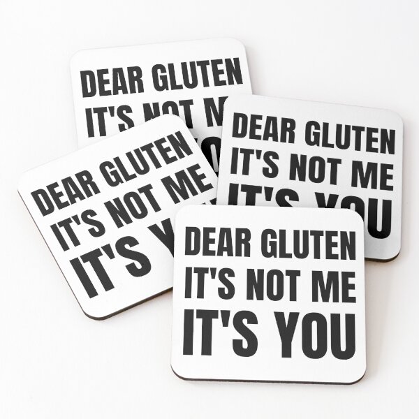 Item preview, Estimado Gluten, ¡No soy yo, eres tú! designed and sold by GlutenFreeTee.