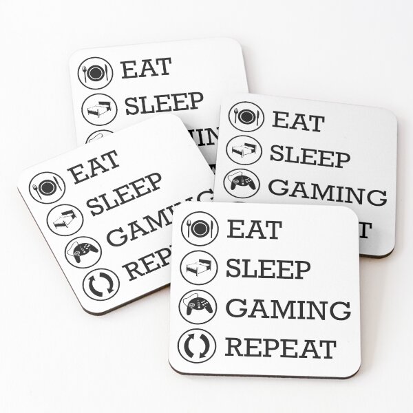 Item preview, Eat sleep gaming repeat designed and sold by rehatschek.