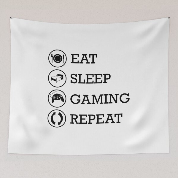 Item preview, Eat sleep gaming repeat designed and sold by rehatschek.