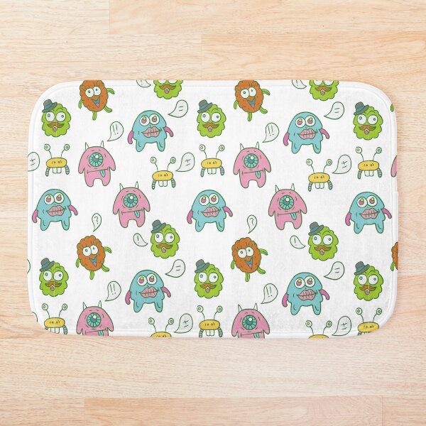 Item preview, Cute colorful monster animal repeat pattern designed and sold by InkTeeArt.