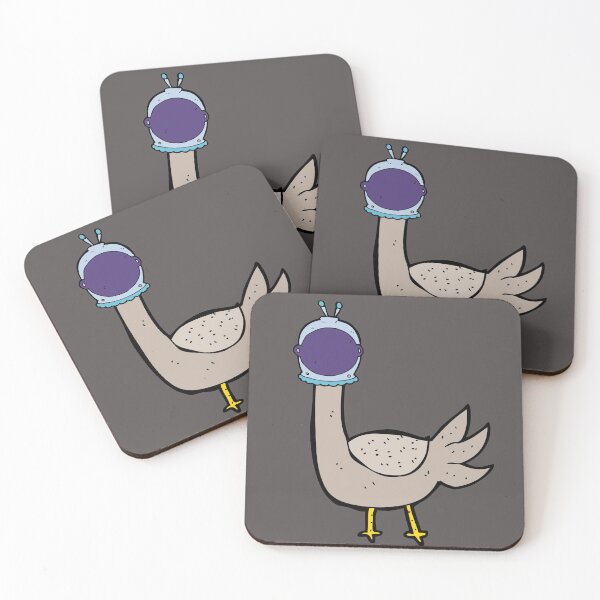 Item preview, space bird astronaut animal silly bird designed and sold by TheWaterBirds.