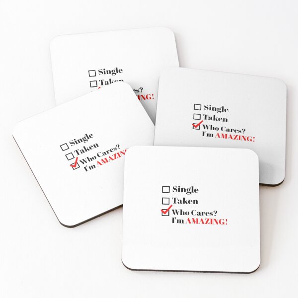 Item preview, Single Taken Who Cares, Funny Valentine designed and sold by NeverGetsOld.