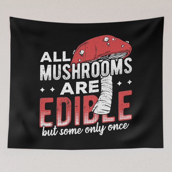 Item preview, Mushroom edible hunting fungi designed and sold by Hyperspreader.
