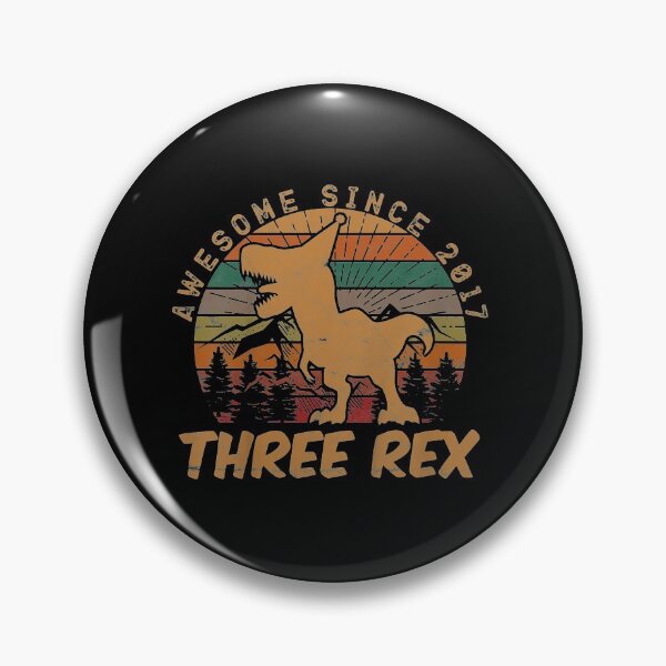 Item preview, Kids Three Rex 3rd Birthday Gifts Third Dinosaur 3 Year Old designed and sold by lindaskowronek.