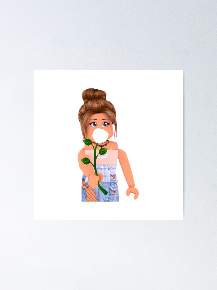 Roblox Girl Poster By Katystore Redbubble - roblox girl catalog