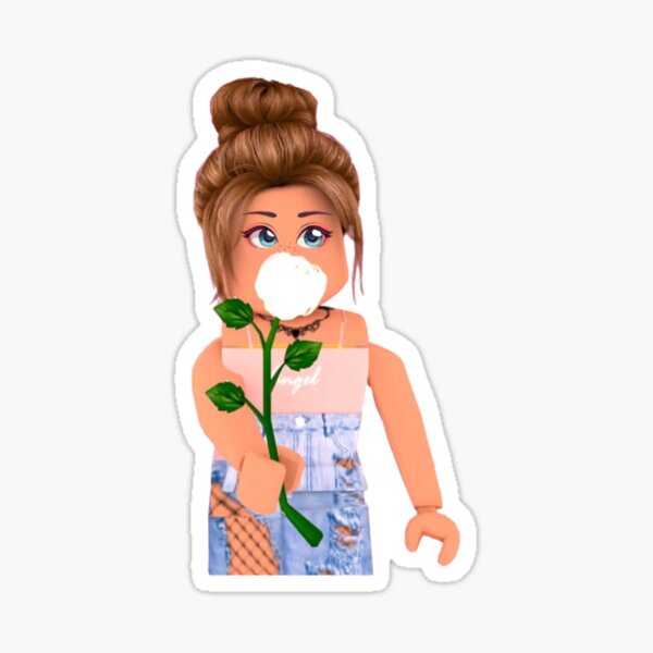Roblox Girl Stickers Redbubble - roblox decals cute