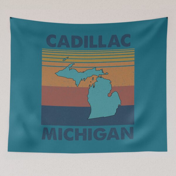 Item preview, Cadillac Michigan Cadillac Michigan Retro Vintage Clothing Men Women Custom designed and sold by abc22shirts.