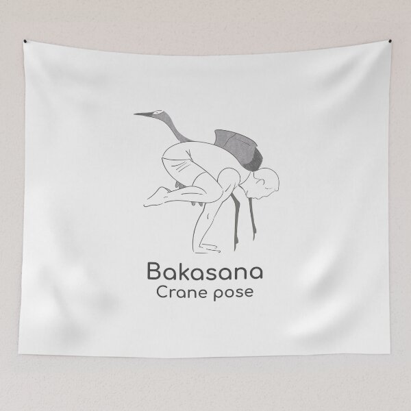 Item preview, Bakasana Crane pose designed and sold by Kaupasi.