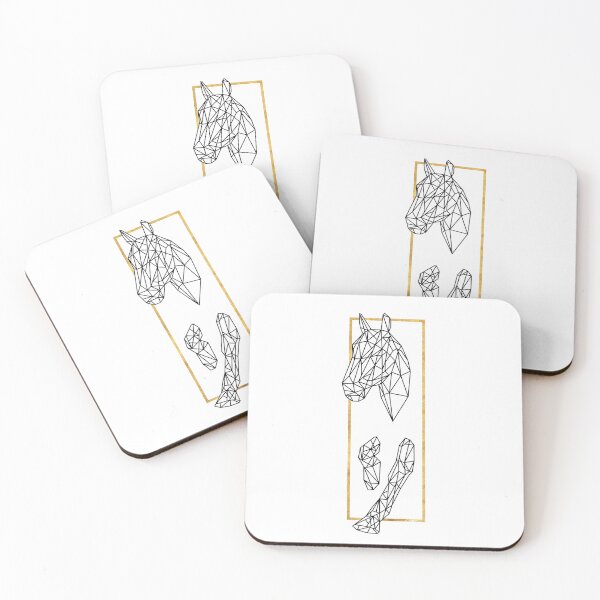 Item preview, Golden Frame Geometric Horse designed and sold by 5thSeason.