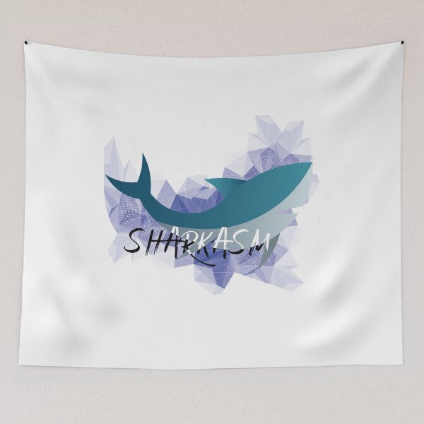 Item preview, SHARKASM Design 1 - Blue Version designed and sold by AngeliaLucis.