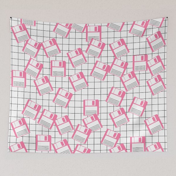 Item preview, Pink Floppy Disc Pattern designed and sold by kapotka.