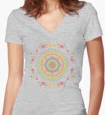 Spring Awakens Women's Fitted V-Neck T-Shirt