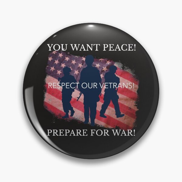 Item preview, RESPECT OUR VETRANS, PEACE AND WAR, PREPARE ME, VETRANS FLAG, designed and sold by R B Chrystal.