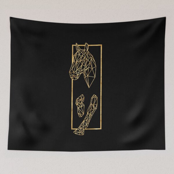 Item preview, Golden Geometric Horse designed and sold by 5thSeason.