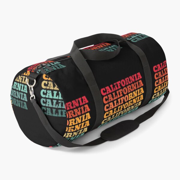 Item preview, California - repeated retro vintage sunset colors with a distressed design effect designed and sold by Rhu Creations.