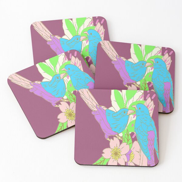 Item preview, Love Birds,  Floral  Boho  Colorful  Artsy Abstract Floral Bird Design inspired by nature. designed and sold by Adri Barnard.
