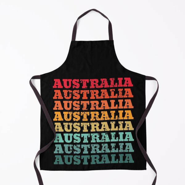 Item preview, Australia - repeated retro vintage sunset colors with a distressed design effect designed and sold by Rhu Creations.