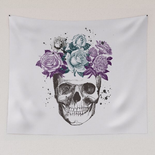 Item preview, Skull & Roses • Victorian & Romantic Goth • Gothic Valentine designed and sold by Rike Mayer.