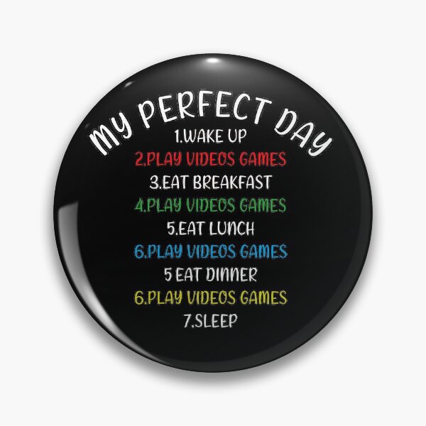 Item preview, My Perfect Day Video Games designed and sold by Catsloversdotme.