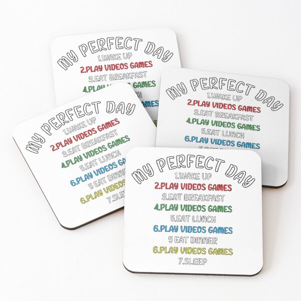 Item preview, My Perfect Day Video Games designed and sold by Catsloversdotme.