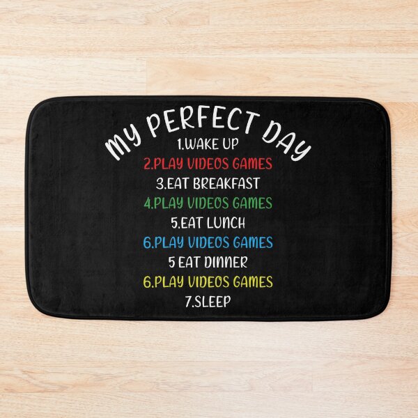 Item preview, My Perfect Day Video Games designed and sold by Catsloversdotme.