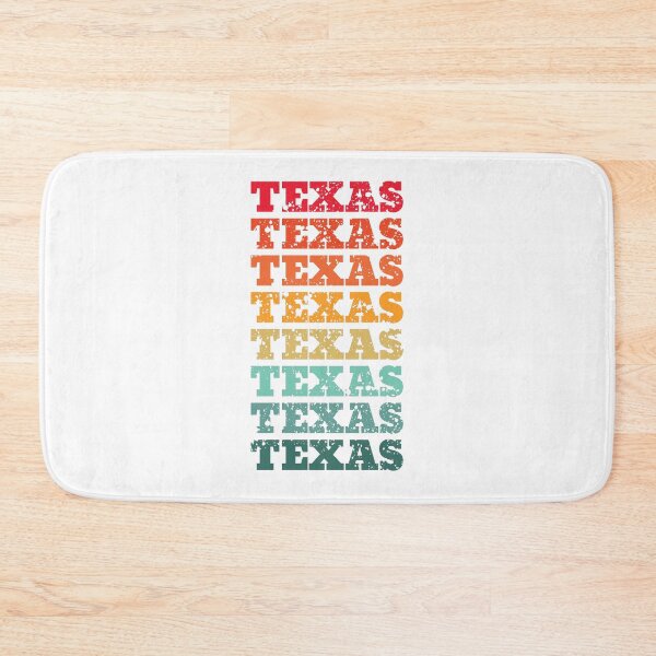 Item preview, Texas - repeated retro vintage sunset colors with a distressed design effect designed and sold by Rhu Creations.