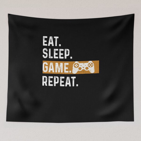 Item preview, Eat Sleep Game Repeat Gifts Men Fathers Day T-Shirt designed and sold by nguyenchimina.