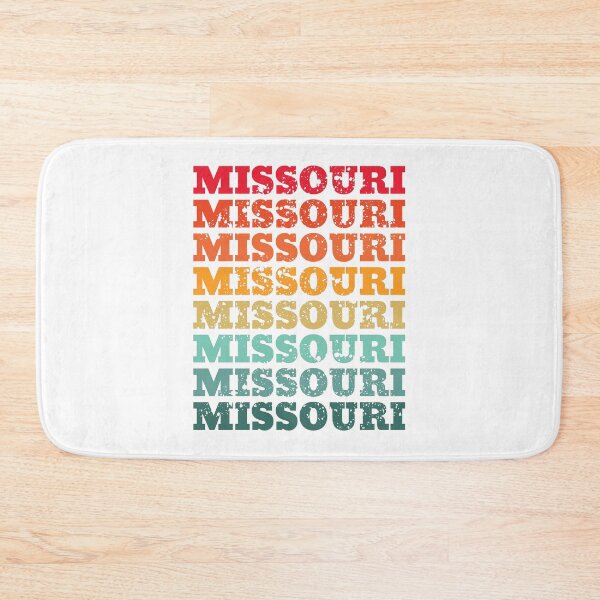 Item preview, Missouri - repeated retro vintage sunset colors with a distressed design effect designed and sold by Rhu Creations.