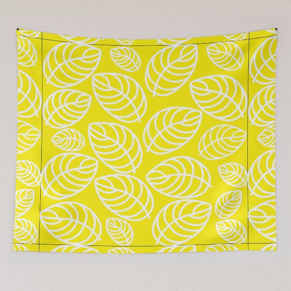 Item preview, White Abstract Tropical Leaves designed and sold by Nisha Prabhu.