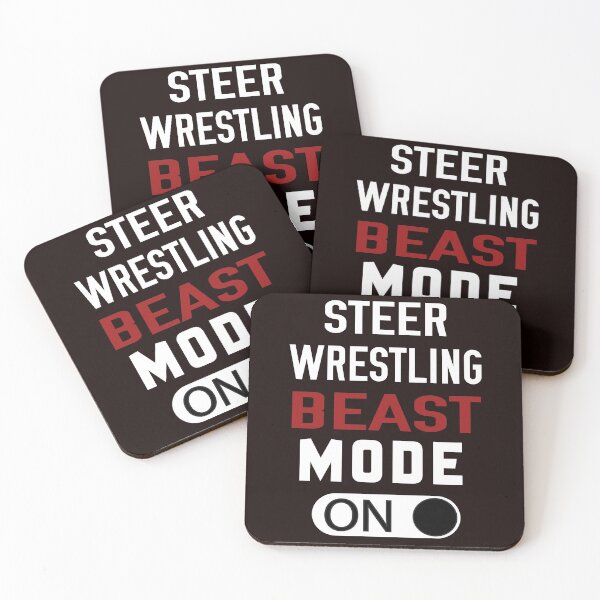 Item preview,  Steer Wrestling Beast Mode On, Steer Wrestling Quote, Steer Wrestling Design, Funny Steer wrestling designed and sold by Aerial Addicts.