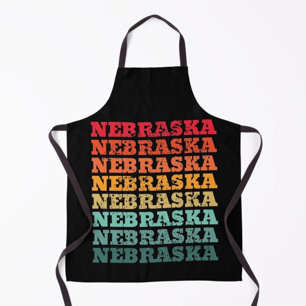 Item preview, Nebraska - repeated retro vintage sunset colors with a distressed design effect designed and sold by Rhu Creations.