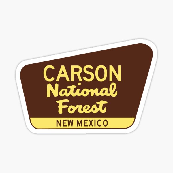 Vista previa del artículo con la obra «Signo de Nuevo México del Bosque Nacional Carson», diseñado y vendido por DESTINATIONS DECAL.