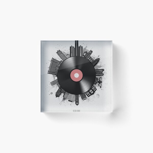 Item preview, detroit skyline vinyl designed and sold by BekimART2.