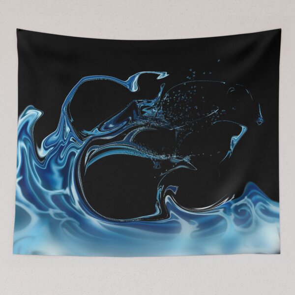 Item preview, Blue wave splash designed and sold by attracdionz.