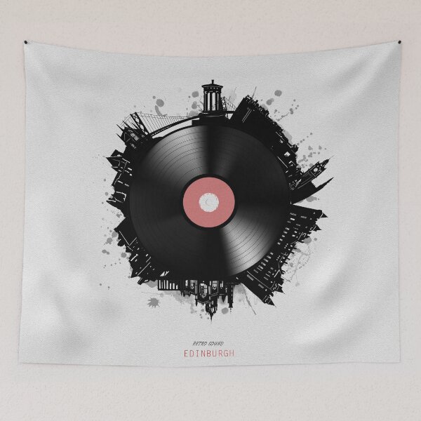 Item preview, edinburgh skyline vinyl designed and sold by BekimART2.