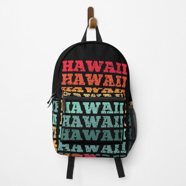 Item preview, Hawaii - repeated retro vintage sunset colors with a distressed design effect designed and sold by Rhu Creations.