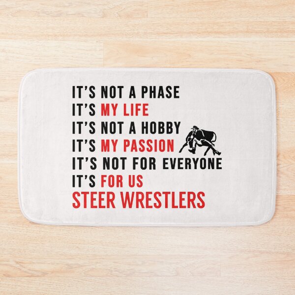 Item preview, Steer Wrestler Is My Passion, Steer Wrestling Quote, Steer Wrestling Design, Funny Steer wrestling designed and sold by Aerial Addicts.